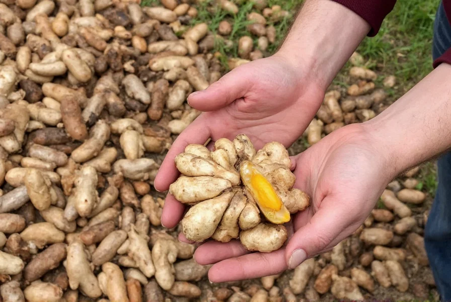 Correct ginger planting depth and orientation