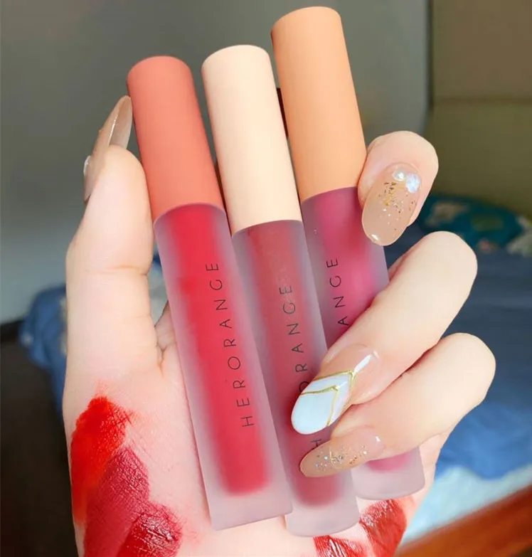 

HERORANGE TC314 twilight hydrating gel lip gloss 3pcs set customizable silky liquid natural fluffy lip glaze, 3 colors