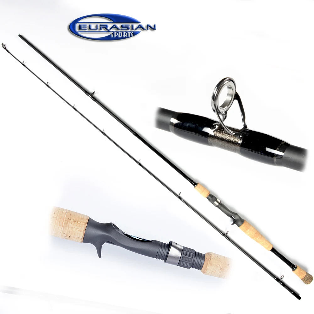 

2.10m 10-40g sensitive tip action cork handle woven carbon casting fishing rod