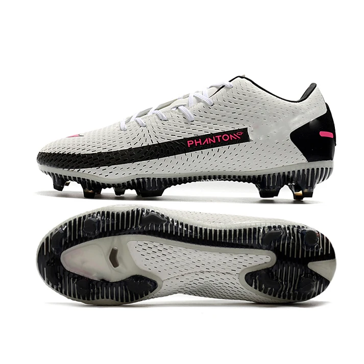 

Phantom GT FG Light and comfortable leather low top football shoes, Black