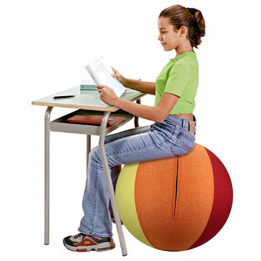 

Amazon top seller yoga ball cover sitting ball chair with pump handle for Office, Dorm, and Home, Color chart