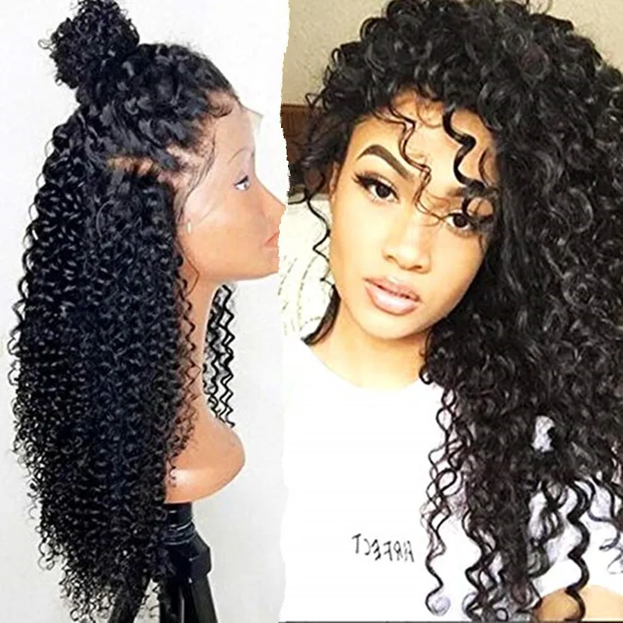 

130% Lace Frontal Wholesale Cheap Wig kinky Curly Raw Virgin Cuticle Aligned hair Brazilian Wigs Human Hair Lace Front