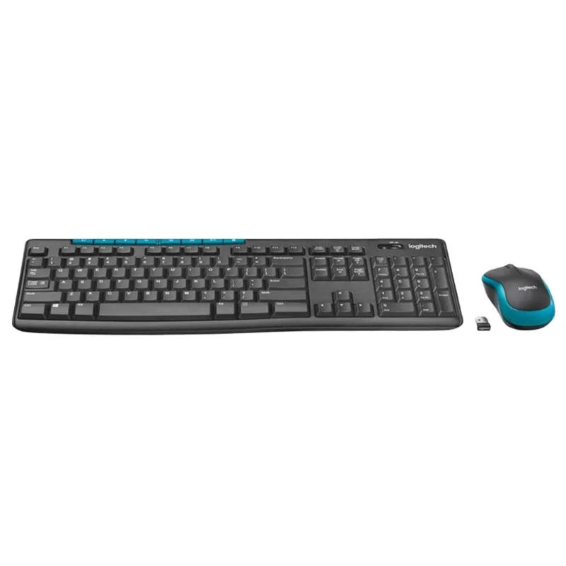 

Logitech MK275 wireless keyboard and mouse set computer home office game wireless keyboard and mouse set, Black