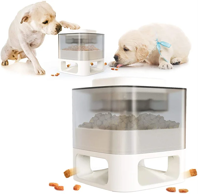 

Pet Slow Feeder Leaker Press Bullet Food Dispenser Feeding Large Small Dog