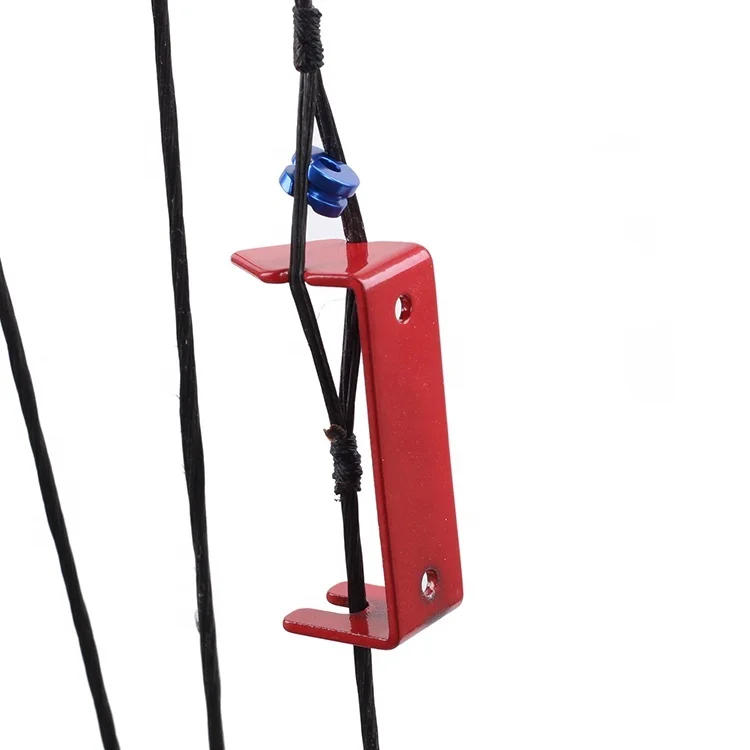 

Metal Compound Bow Peep Sight Install Kit Archery Accessories Bow String Separator, Red or customized