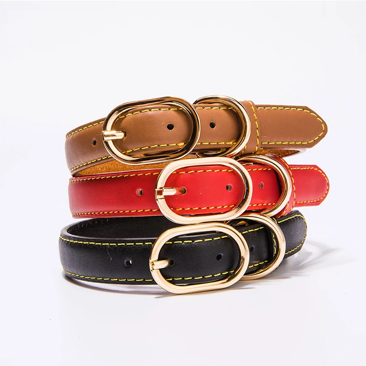

Eco-Friendly Fashion Real Leather Dog Collar for Pet Dog