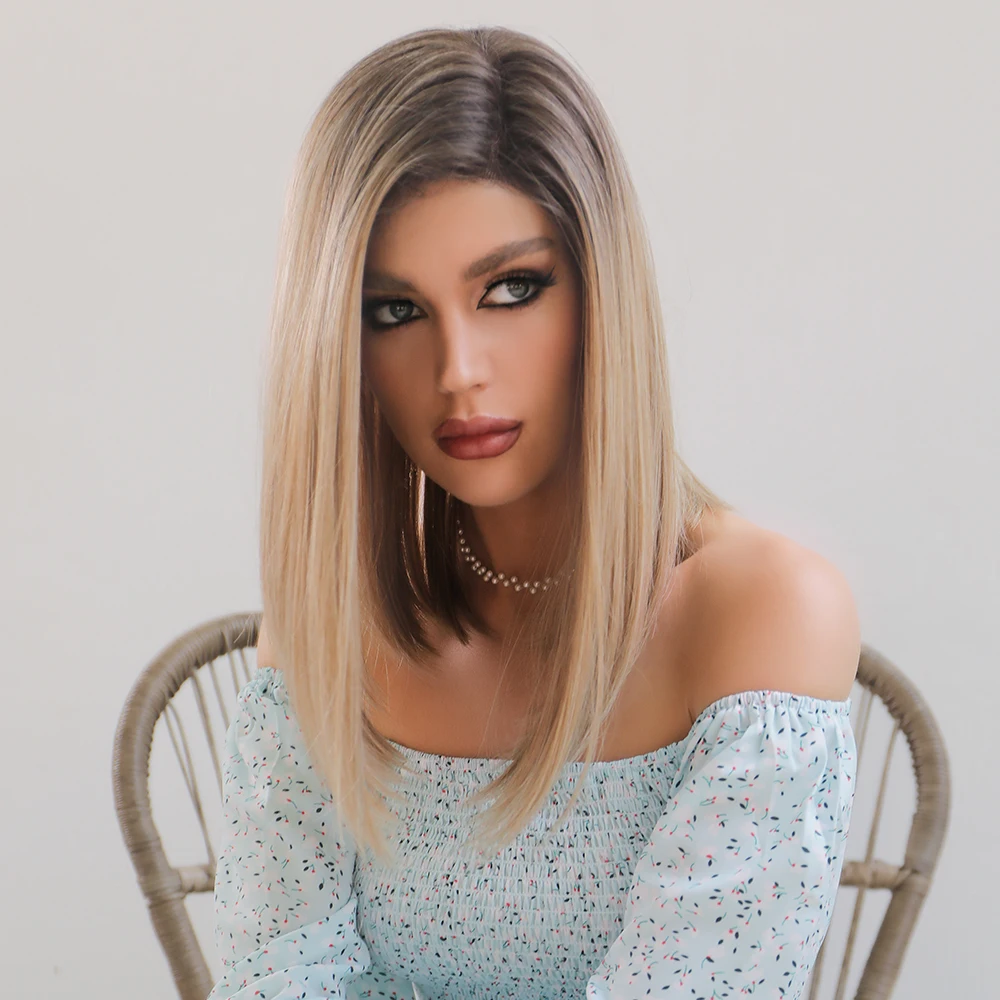 

BVR Wigs premium Synthetic Hair Lace Front Short style SWISS T lace Women's Synthetic Hair Wigs