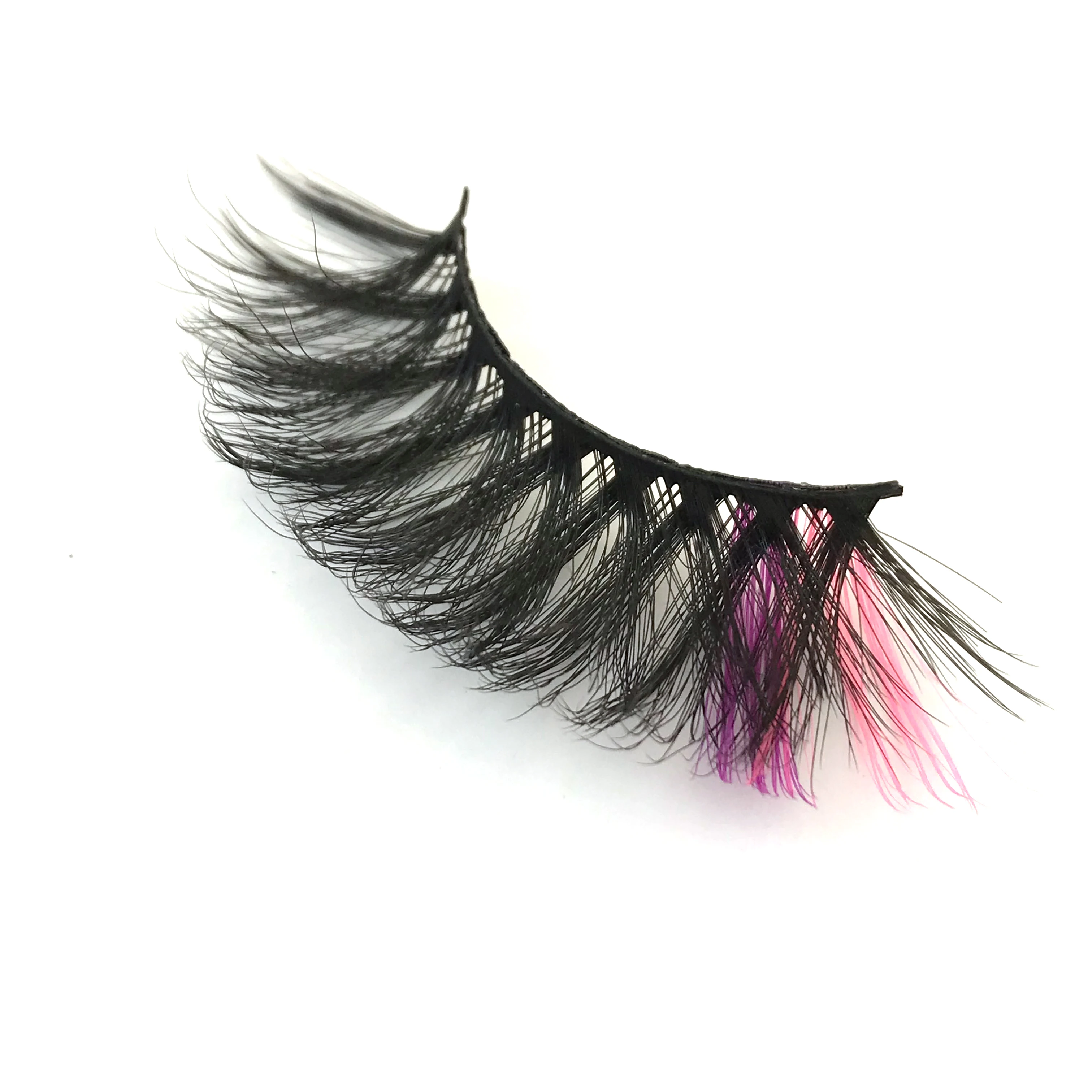 

wholesale 3d faux mink lashes color lash strips 3D synthetic lashes