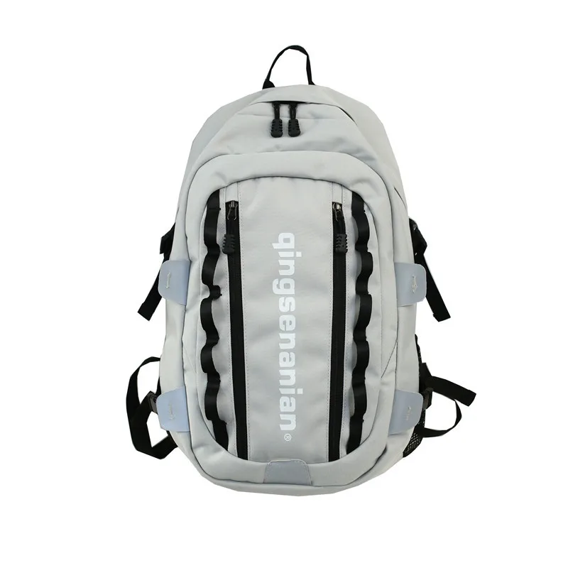 

Wholesale English Letters Reflective Fashion Oxford Cloth Waterproof Student Schoolbag Luxury Bike Unique Shape Backpack