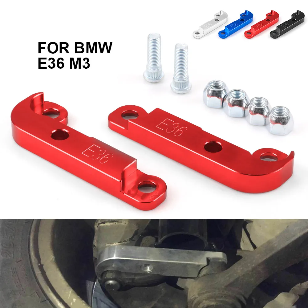 Aluminum Adapter Increasing Turn Angle About 25% For BMW E36 Red Drift Lock Kit 