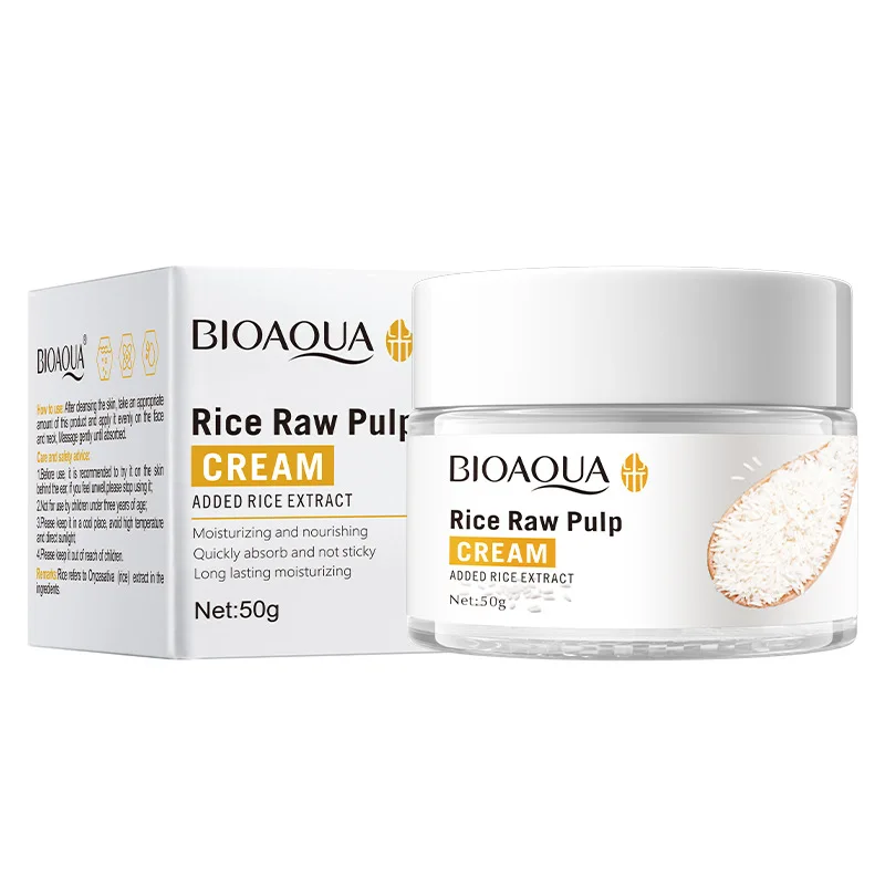 

BIOAQUA rice puree face cream moisturizing skin rejuvenation facial skin care products K1