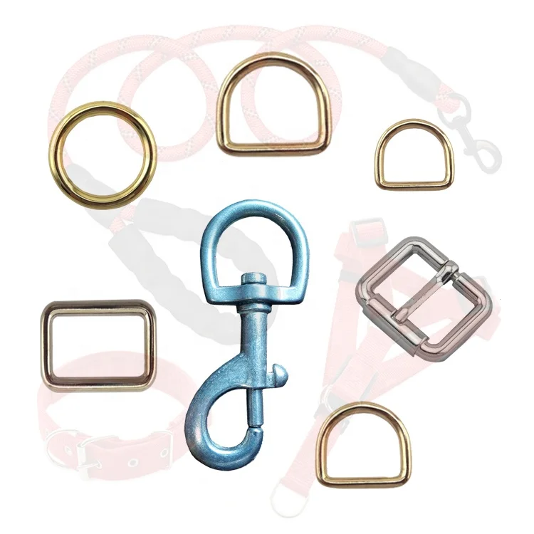 

Wholesale high quality metal release buckle set for pet collar hook dog leash