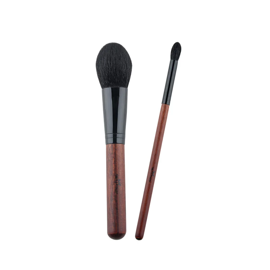 

Anmor 2Pcs Professional Natural Goat Hair Foundation Make Up Brushes Eyeshadow Makeup Brush Set, Shown as pictures