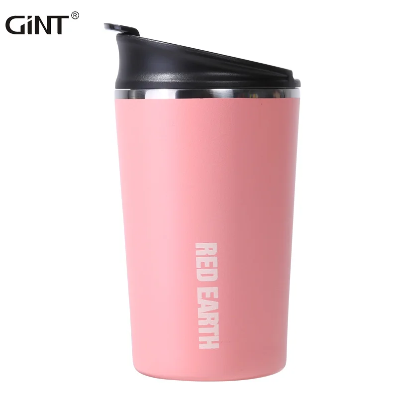 

GiNT 400ML Good Quality Eco Friendly Powder Coated Thermal Stainless Steel Coffee Tumbler Cup for Home Office, Customized colors acceptable