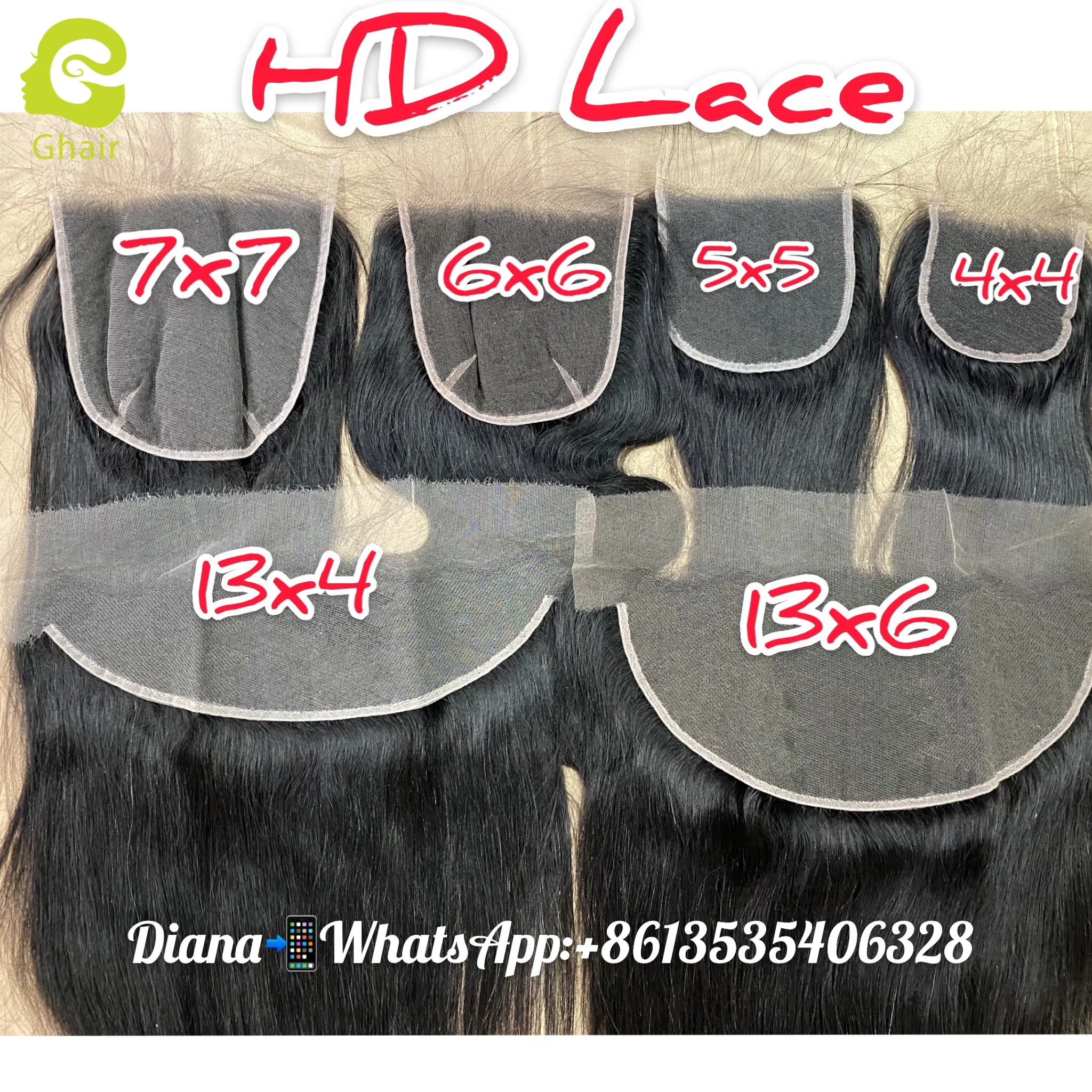 

Best Undetectable HD Illusion Thinnest Lace Closure Frontal 4*4,5*5,6*6 7*7 13*4 13*6