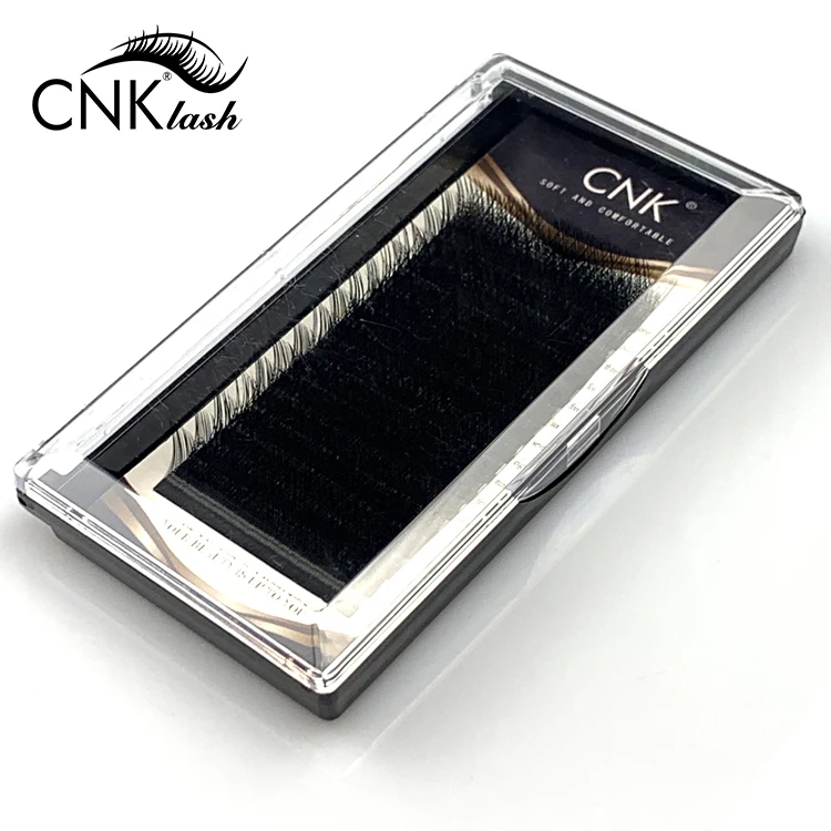

Private Label Matte Black V Shape Eyelash Extension 4 tips Supper Soft V Lash