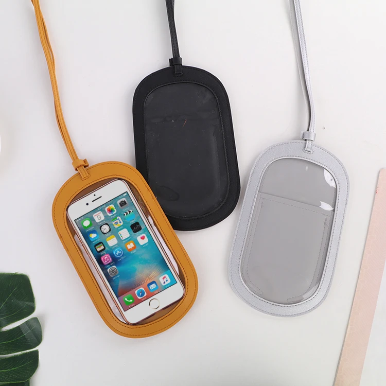 

OLEI Wholesale New Arrival Fashion Lady Waterproof Leather Phone Case cross body touch screen mobile phone bags