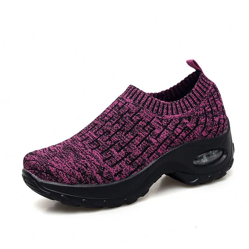 

New Mesh Platform wedge sport Sneakers Socks Women Outdoor Sports Fitness Shoes Woman Body Shaping Slimming Ladies Pattern Shoes