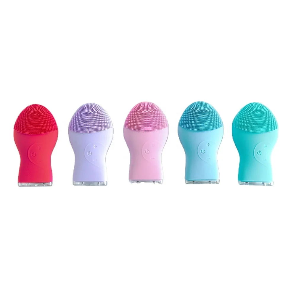

New Design Waterproof Cleaning Exfoliator Beauty Device Skin Care Face Electric Silicone Facial Cleansing Brush
