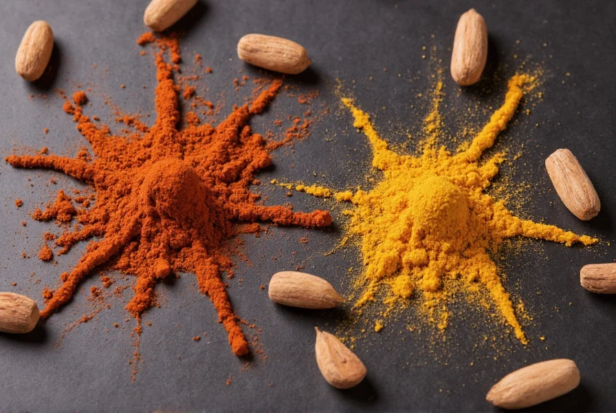 Molecular structure of curcumin showing its chemical composition and interaction with inflammatory pathways