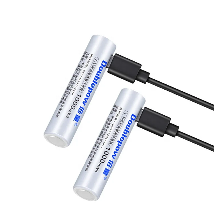 

USB rechargeable battery aaa Lithium ion 1000mwh 1.5v battery