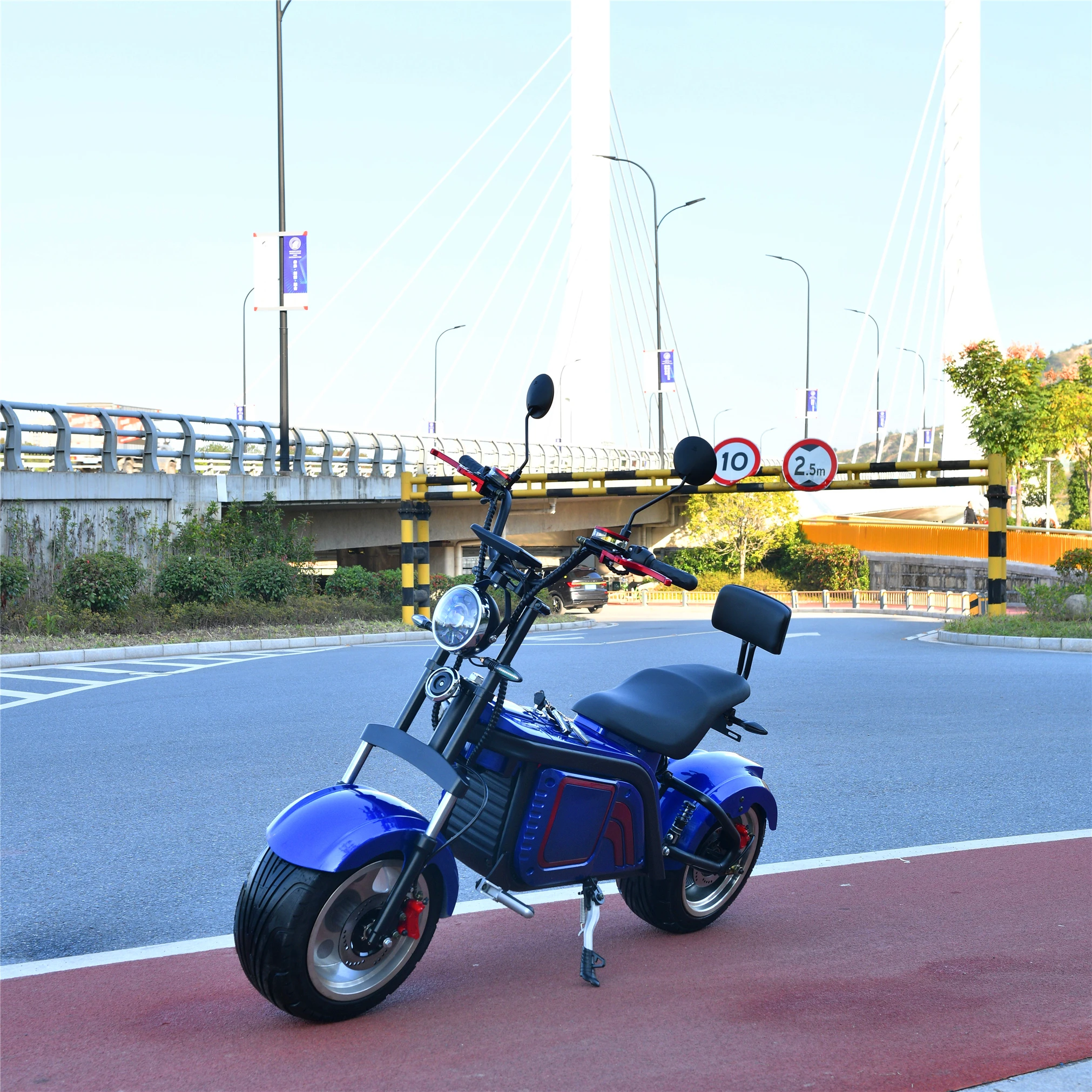 

Mini Foldable Solar Panel E Road Electric Scooter With Basket, Blue red black yellow