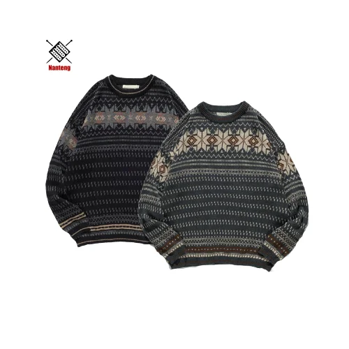 

2020 Custom Private Label Pullover Style Full Sleeve Black Gray Men Winter Sweater