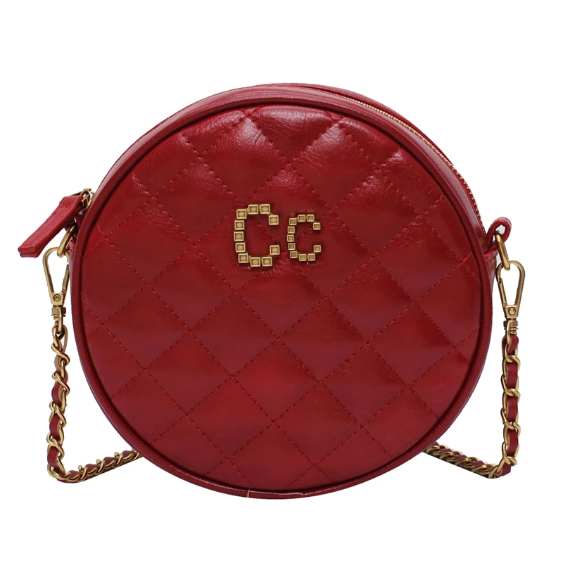 

Hot New Products Leather Women Ladies Shoulder Bags Unique Vintage PU PUrse Handbag