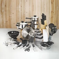 

Ready to ship Factory Price 80-Piece Kitchen Full Kitchen Ware Cookware Set ready to ship