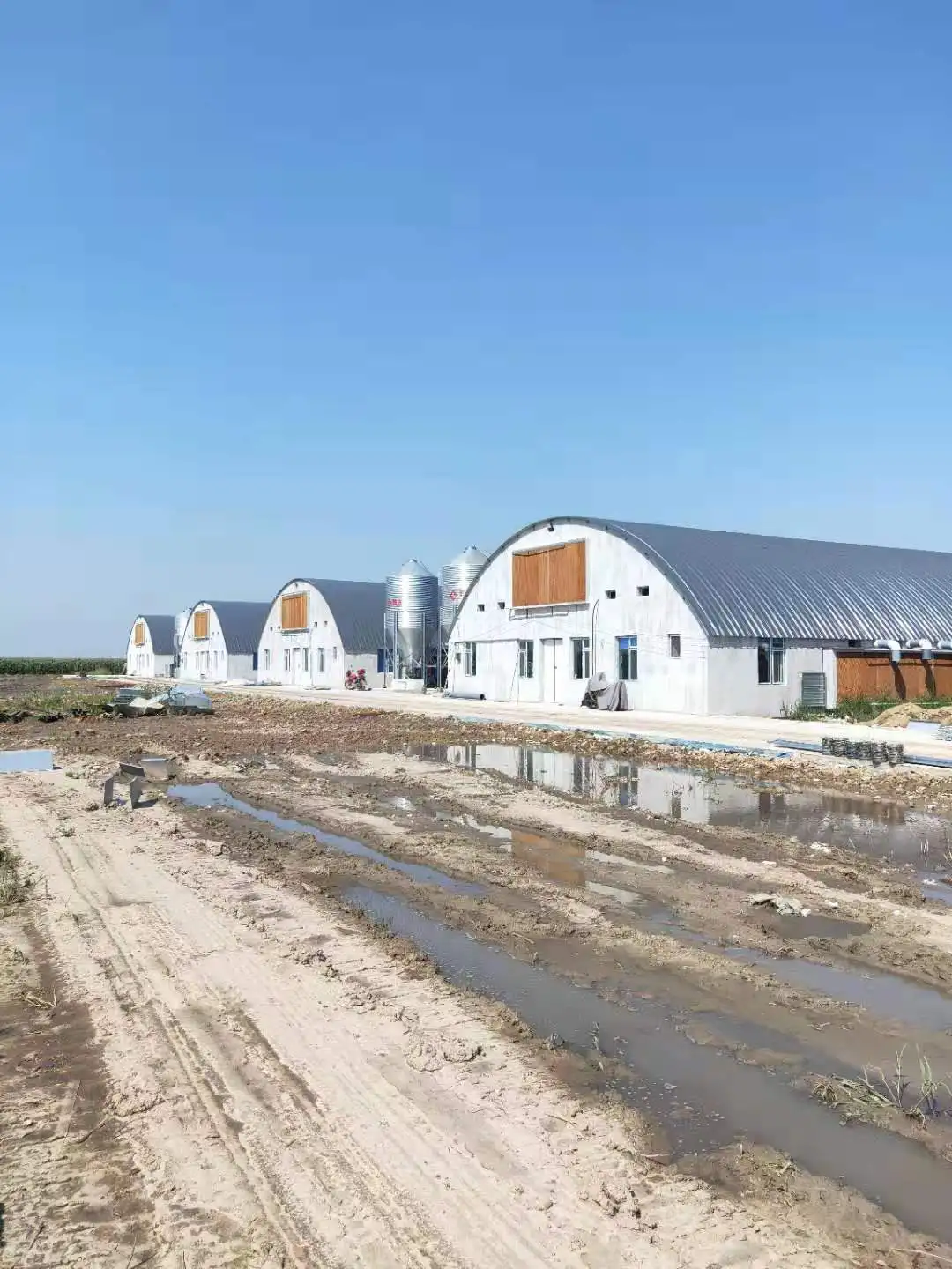 Galvanizing Stainless Steel Grain Silo For Poultry Farm Feeding System
