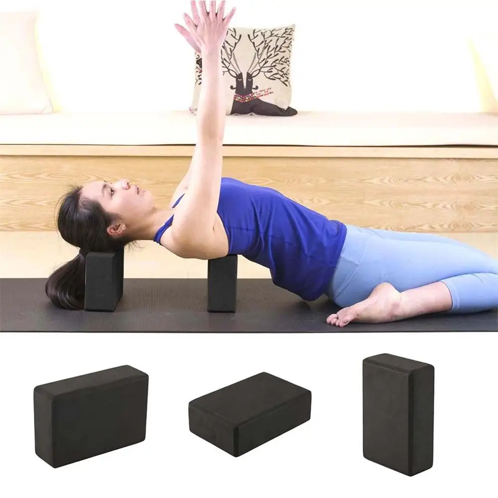 

1 Piece Black Block Foam Brick Indoor Yoga Stretching Aid Gym Pilates Summer Fitness Exercise Sport Blocks
