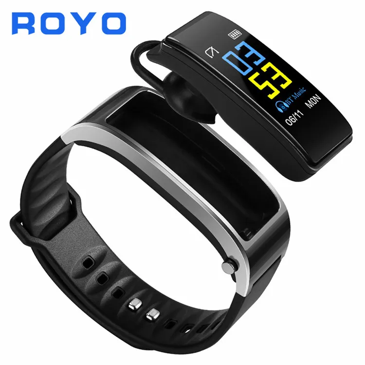

Royo Y3 plus 2021 newly arrival wireless bt earbuds two in one sport smart watch tws earphone with multi functions