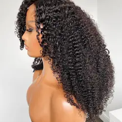 Lace Frontal Kinky Curly Human Hair Wigs 13x4 Hd L