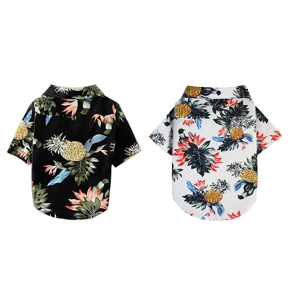 

Hot sale luxury cat clothes cute Hawaiian pet shirt pet vest