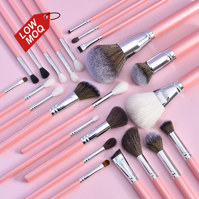 

Amazon's Best Seller Professional 16/24pcs Private Label Pink Make Up Beauty Makeup Brush Set with Cylinder