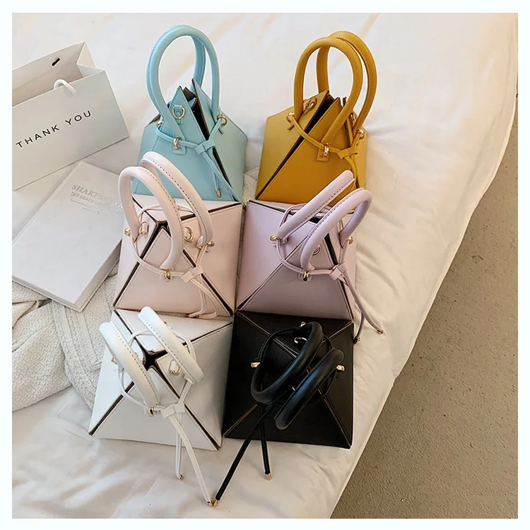 

Purses Trendy Hot Sell Triangle Bag Quality Handbags Fashion Cross body Popular Purses For Women, 8 colors