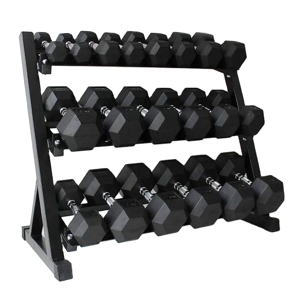 

Hot Sale 5KG hexagon dumbbells set, Black