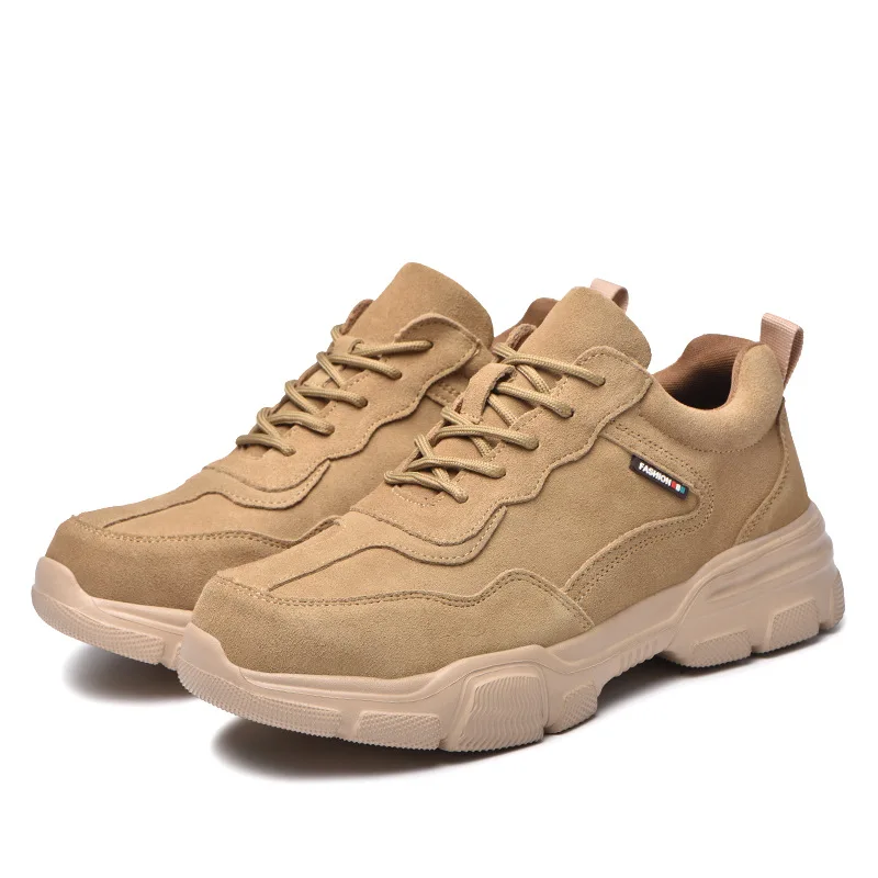 

New type work shoes 2022 breathable steel toe anti puncture work protection shoes summer men work safety shoes