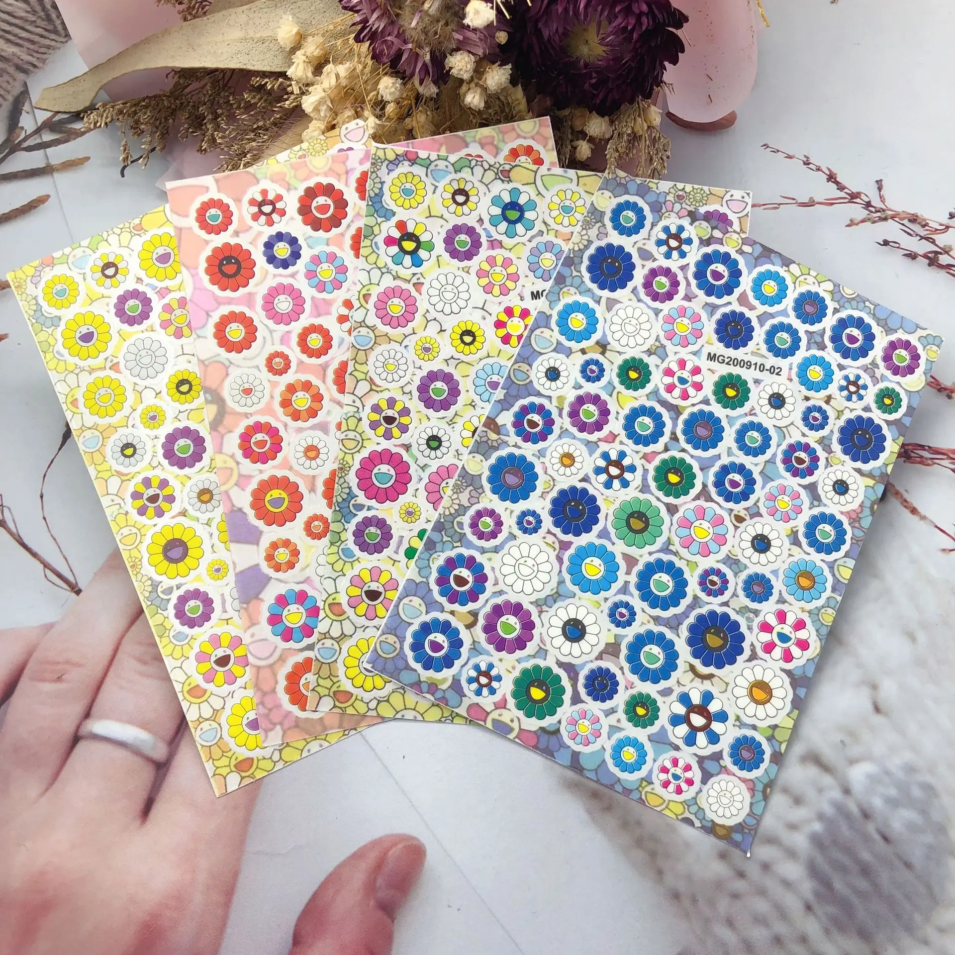 

Sunflower 3D Back Glue Nail Art Decal Nail Sticker Nail Decoration Ornament