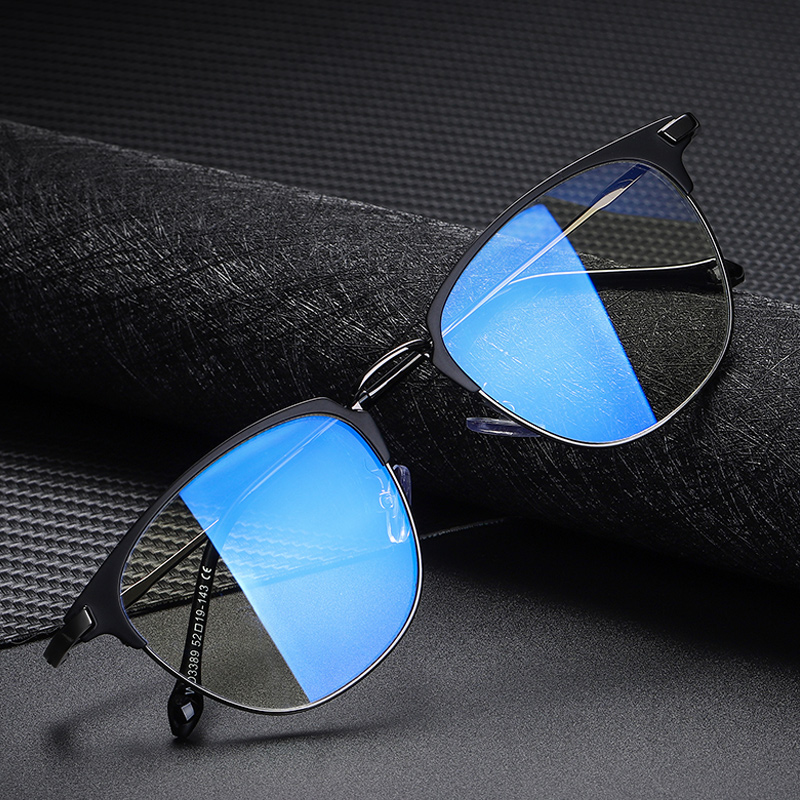

New Arrival Blocker Blue Rays Glasses For Unisex Optical Glasses Metal Glasses Frame For Women 3389