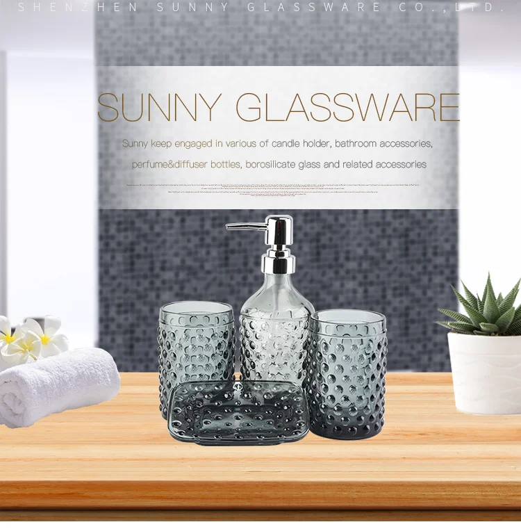 black glass mosaictoothbrush holder tumbler soap dish bathroom accessories