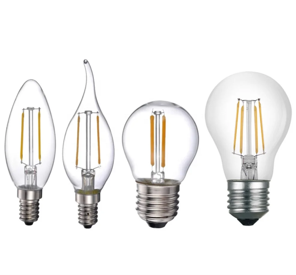 CE rohs certification 4W equal to 40 watt incandescent equivalent E27 decorative led filament bulb