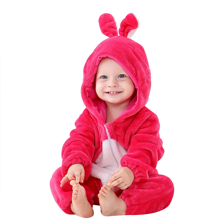 MICHLEY Hot One-Piece Winter Hooded Baby Girl Clothes