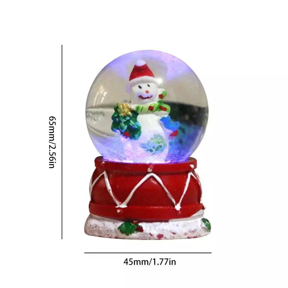 1# Caja de Música LED Bola de Cristal de Dibujos Animados Globo de Nieve Luces Nocturnas Exhibición Artesanía Adorno de Escritorio Navidad Día de San Valentín Regalo de Cumpleaños 