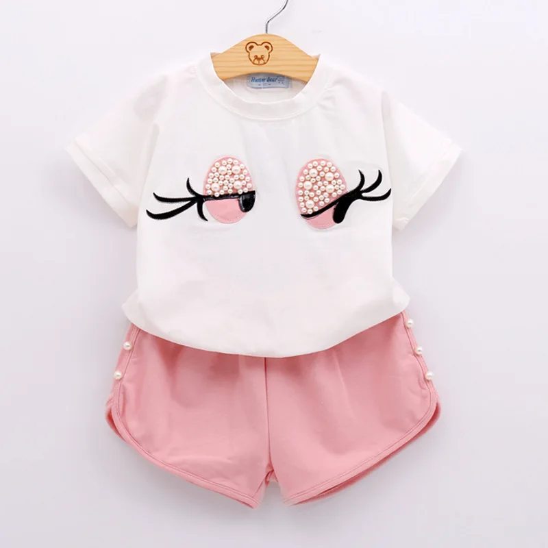 

Bulk wholesale kids clothing set cute baby girl summer clothes elegant fashion children girls boutique clothing sets, Picture