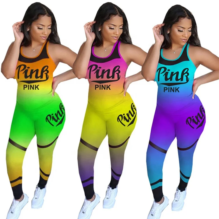 

Fashion Sexy Sport Yoga Jogger Summer Outfit Clothing Womens Two Piece Set Workout, Green,blue,yellow