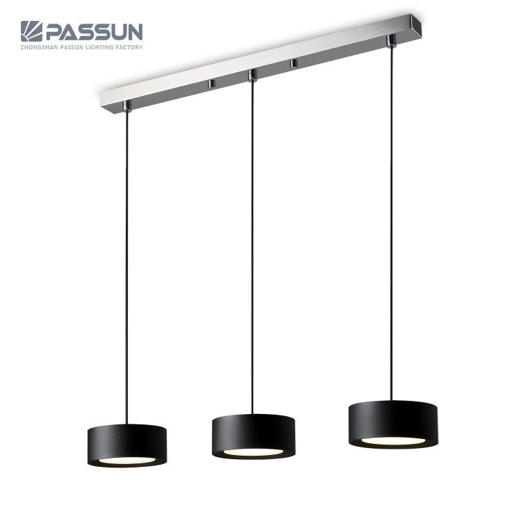 modern aluminum move track led pendant light for hotel