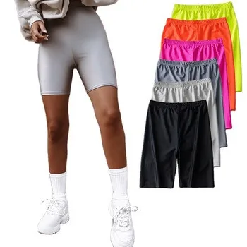 

Women Cycling Shorts Dancing Gym Biker Slim Active Sports Solid Sexy Skinny New Summer Stretch Biker Bike Shorts Leggings