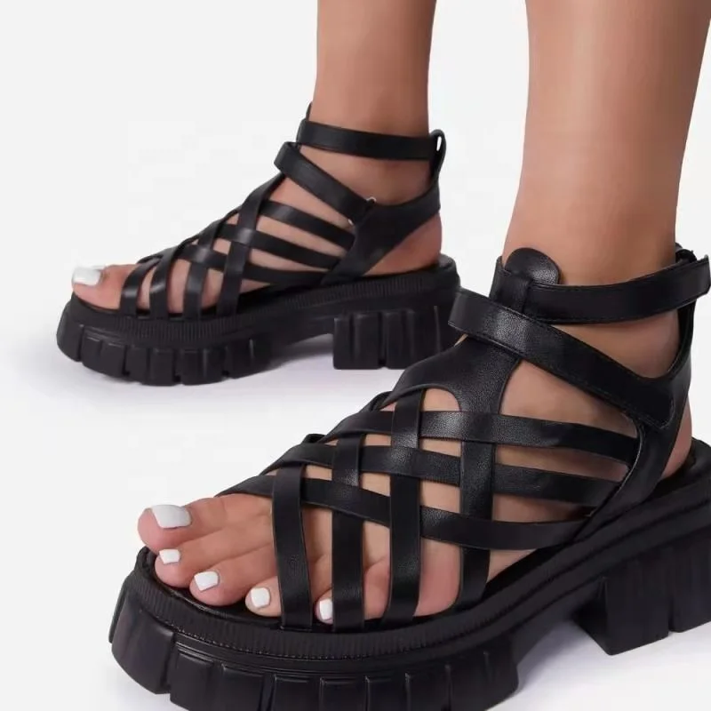 

Summer New Models Trend Platform Women Wedge Rome Sport Sandals For Ladies