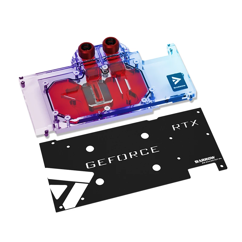 

Barrow VGA Water Block For Galaxy RTX 3070TI/OC Video Card ,GPU Cooler Full Cover Watercooler, With Back Plate, BS-GAM3070T-PA